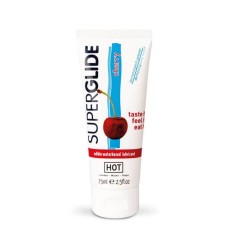HOT Superglide edible lubricant waterbased - CHERRY - 75ml