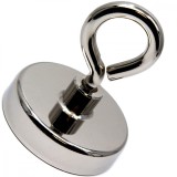 Cumpara ieftin Magnet neodim oala D 75 mm carlig inelar - 160kg forta