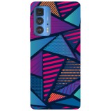 Husa compatibila cu Motorola Edge 20 Lite model Artistic polygon fill, Silicon, TPU, Viceversa, Transparent, Carcasa