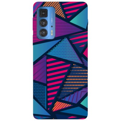Husa compatibila cu Motorola Edge 20 Lite model Artistic polygon fill, Silicon, TPU, Viceversa foto