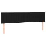 Cumpara ieftin Tablii de pat, negru, 180x5x78/88 cm, textil