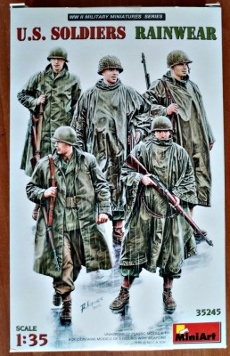 Kit U.S. SOLDIERS RAINWEAR Firma MINIART Cod 35245 Scara 1/35 Piese 134 DIORAMA MACHETA FIGURINE ASAMBLARE HOBBY WWII SOLDAȚI GERMANI AMERICANI RUȘI foto