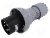 Conector alimentare AC, IEC 60309, IP67, 0,125kA, 500V AC, 5 pini, PCE - 045-7