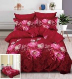 Cumpara ieftin Lenjerie Pat 3D Velvet Bumbac 4 Piese, Fara Elastic, Imprimeu, Diverse Culori si Dimensiuni 160x200, 180x200, 200x200 cm, Clasy, Heinner