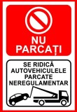NU parcati.Se ridica autovehiculele parcate neregulamentar