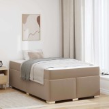 vidaXL Cadru de pat Altele Cappuccino 120 x 190 cm Piele artificială