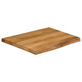 VidaXL Blat masă cu margini naturale, 40x40x2,5 cm, lemn masiv mango
