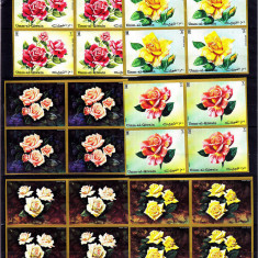 Umm al Qiwain 1972 Flowers Roses imperf x 4 Mi.675-80 MNH E.186