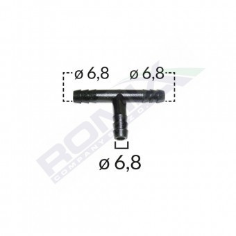 CONECTOR TEU FURTUN CONDUCTE UNIVERSAL 6.8MM - NEGRU SET 5 BUC foto