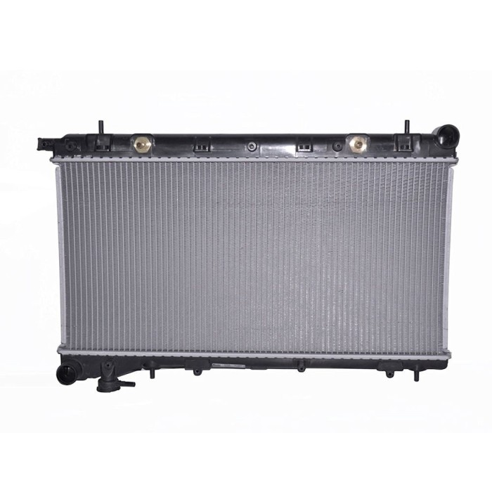 Radiator racire Subaru Impreza, 06.1998-05.2002 1,6 66kw; 1,8 76kw; 2,0 92kw Cu/Fara Ac Benzina, Automat, tip Calsonic , diametru intrare/iesire 38,5