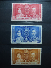 BERMUDA SERIE 1937 GEORGE VI MH foto