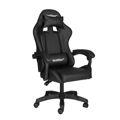 Raven gamer birou scaun pivotant negru foto