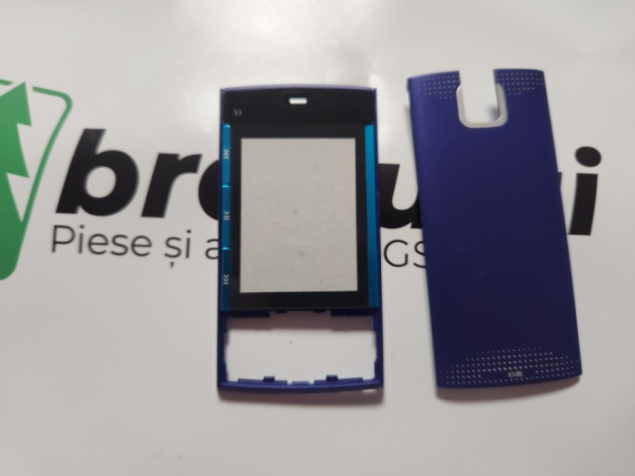 Carcasa Compatibila pentru Nokia X3 neagra , Kit Complet fara logo