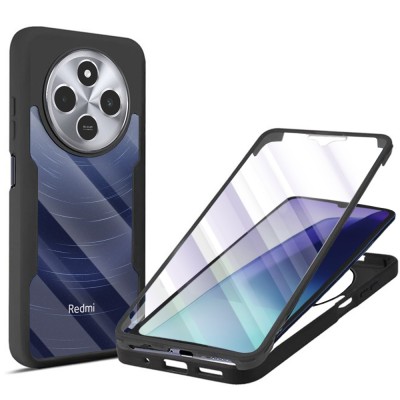 Techsuit - ColorVerse 360 Series + Screen Protector - Xiaomi Redmi 14C / Poco C75 - Black foto