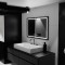 Oglinda LED Rectangulara, 120x80cm, Verite Majeste Noir Motion Glow Marcello, Sistem Dezaburire, Ceas &amp; Termometru, Dimabila ModernLight Concept