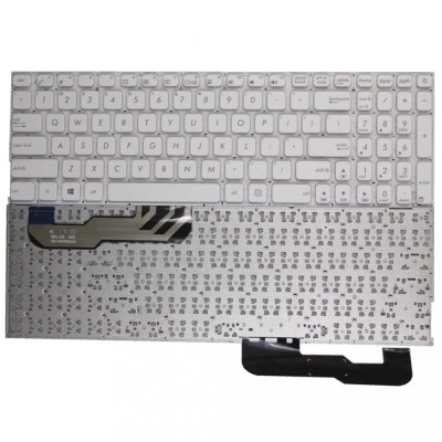 Tastatura Laptop, Asus, A541, A541S, A541SA, A541SC, A541U, A541UA, A541UJ, A541UV, A541UV, A541NA, A541NC, alba, layout US foto