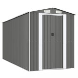 Cumpara ieftin Sopron de gradina, gri deschis, 192x440x223 cm, otel galvanizat