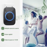 Sonerie Wireless 300m, 60 Melodii, 5 Volum, IP44, Memorie, Montaj Simplu