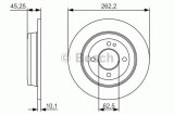 Disc frana KIA RIO III (UB) (2011 - 2016) BOSCH 0 986 479 A44