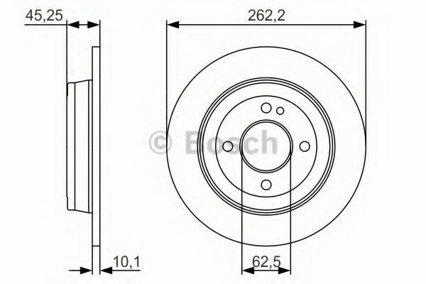 Disc frana HYUNDAI i20 (GB) (2014 - 2016) BOSCH 0 986 479 A44