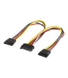 Cablu alimentare SATA mama - 2x SATA tata 0.2m