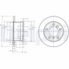 DELPHI BG3237 Disc frana