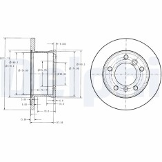 DELPHI BG3237 Disc frana