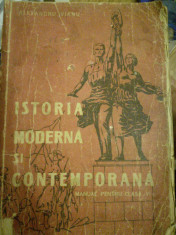 Istoria moderna si contemporana manual pentru clasa a VI-a, Al. VIANU, 1957 foto