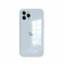 Husa Pentru Iphone 13 Mini Sticla si Silicon Blue-Grey