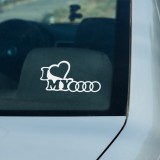 Cumpara ieftin Sticker I LoveMy Audi