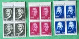 TIMBRE ROMANIA MNH LP539/1962-Mari anversari culturale -Bloc de 4 timbre