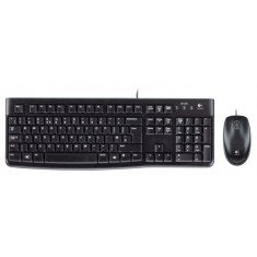 Kit Tastatura Mouse Wired USB Logitech MK120, Negru