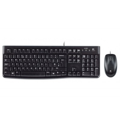 Kit Tastatura Mouse Wired USB Logitech MK120, Negru foto