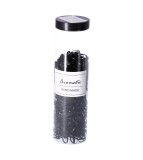Set 600 bucati elastice de par, negru, cu cutie de depozitare din plastic, Oem