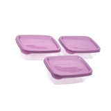 Caserola pentru alimente, set 3 bucati, 600 ml, ATU-084878, Oem