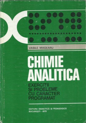 AS - MAGEARU VASILE - CHIMIE ANALITICA foto