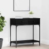 VidaXL Masă de consolă Stejar negru 75 x 34.5 x 75 cm Lemn compozit 871298