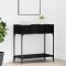 vidaXL Masă de consolă Stejar negru 75 x 34.5 x 75 cm Lemn compozit 871298