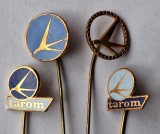 TAROM - Aviatie lot 4 bucati - insigna anii 1970