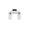 Lustra Niege Crom+Negru+Alb 2xE27 60W