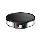 Aparat pentru preparat clatite, putere 1200W, cu indicator luminos, suprafata de gatire 30cm, negru
