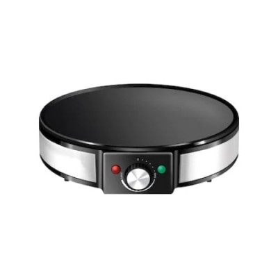 Aparat pentru preparat clatite, putere 1200W, cu indicator luminos, suprafata de gatire 30cm, negru foto