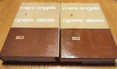 KARL MARX FREDERICH ENGELS - Opere Alese 2 Volume - Politica, 1966, 727+617 p.