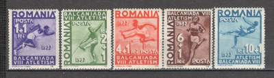 Romania.1937 Balcaniada de atletism CR.9 foto