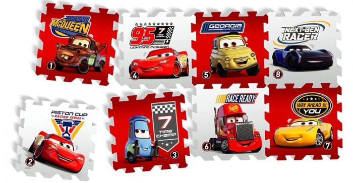 Covor puzzle din spuma Cars 3 Race of a Lifetime 8 piese Covor puzzle din spuma Cars 3 Race of a Lifetime 8 piese