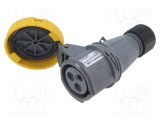 Conector alimentare AC trifazat AMPHENOL IP&amp;S 16A 130V mufă mamă IP67