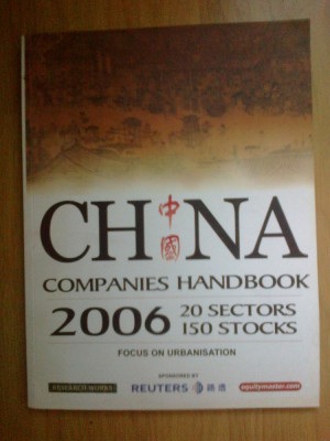 e0d China Companies Handbook - text in limba engleza foto