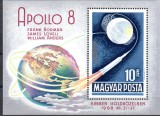 UNGARIA 1969, Cosmos, Apollo 8, serie neuzată, MNH, Nestampilat