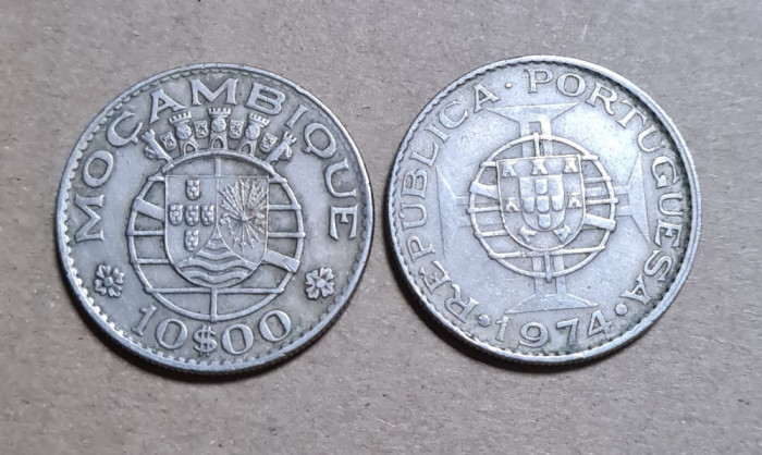 Mozambic 10 escudos 1974