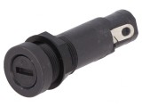 Clemă Siguranțe Cilindrice 10A 250V Neagră